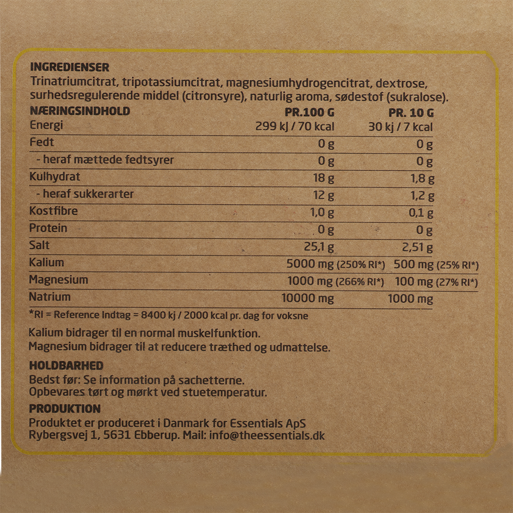 NYHED: Elektrolytter, 18 x 10g (Citrus smag)