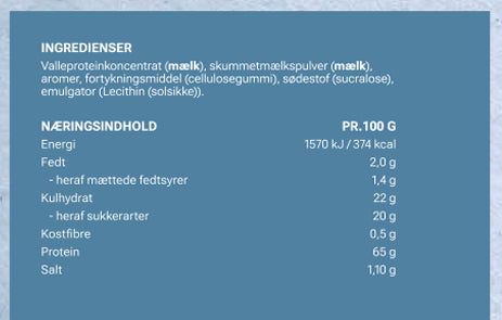 Proteinpulver (Vanilje smag), 675g