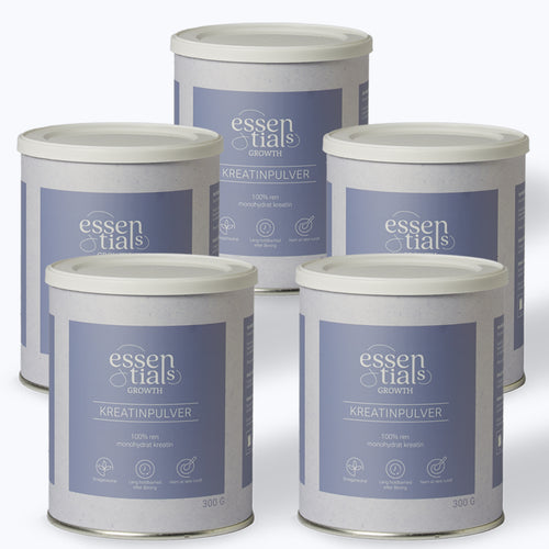 5 x Kreatin, Mikroniseret, 300g   -    ( 1500 g )